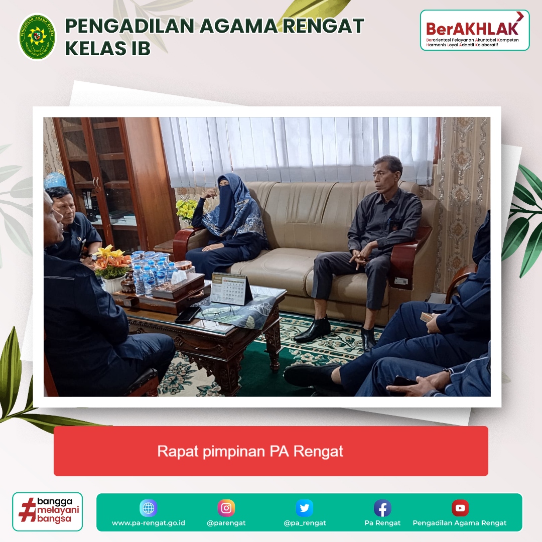 Pengadilan Agama Rengat Mengadakan Rapat Pimpinan 09 07 2024 Ip